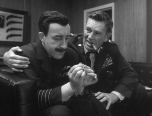 Sterling Hayden explaining the way things are to Peter Sellers in Dr. Strangelove (1964).