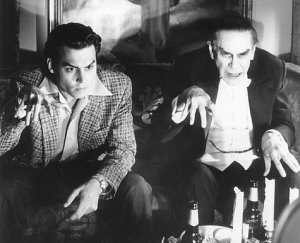 Johnny Depp as Edward D. Wood, Jr. and Martin Landau as Bela Lugosi in Ed Wood (1994)