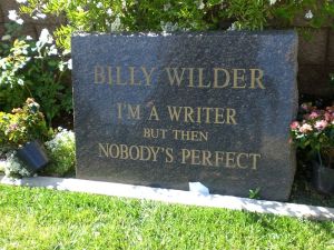 Billy Wilder's tombstone in Westwood, CA